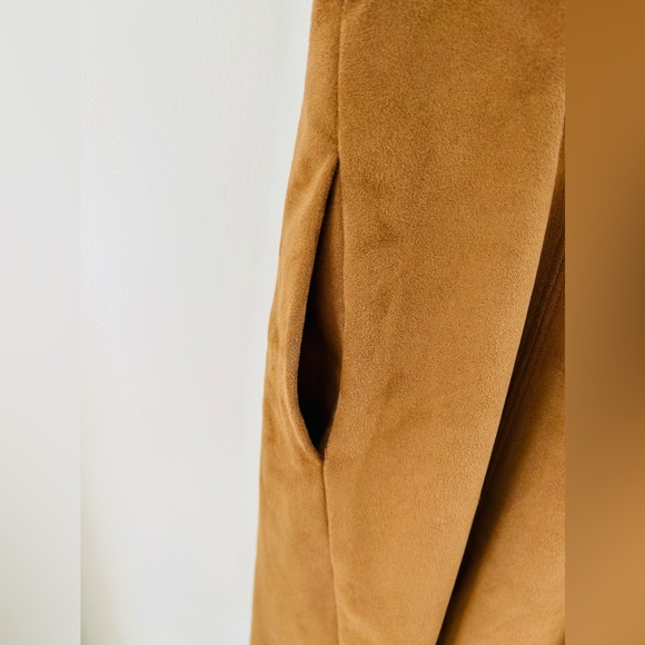 Abercrombie & Fitch EUC Faux Suede Front Pockets Jumper Mini Dress Size M - Picture 7 of 8